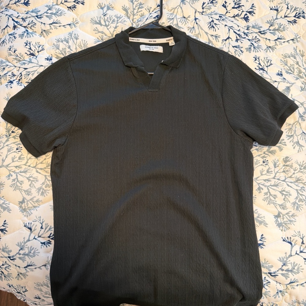 Kenneth Cole Charcoal Polo Shirt